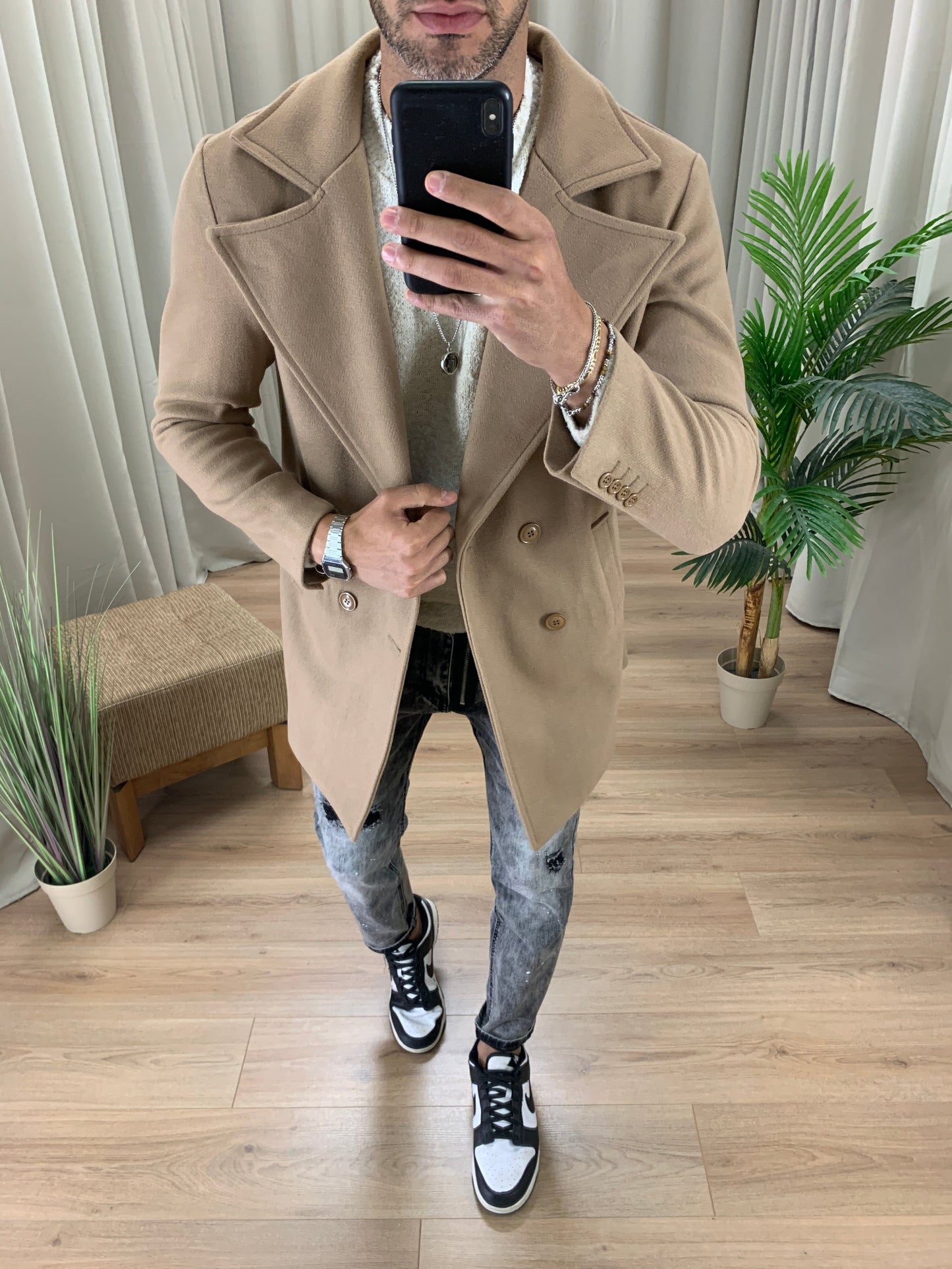 Cappotto Zurigo Doppiopetto col. Cammello