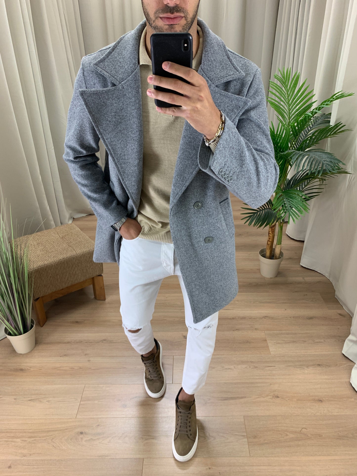 Cappotto Zurigo Doppiopetto col. Grigio