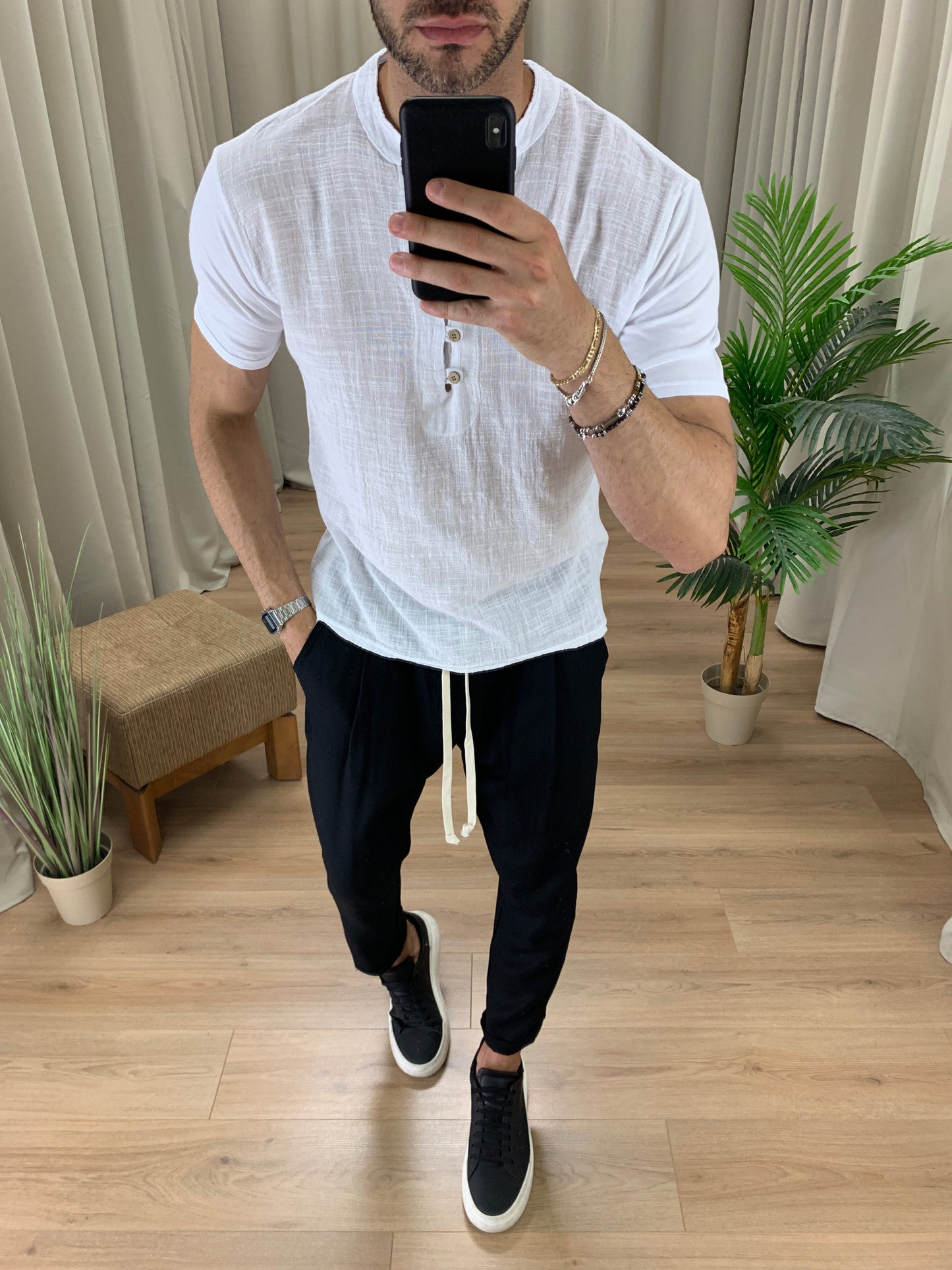 Pantalaccio Life con elastico in Vita col. Nero