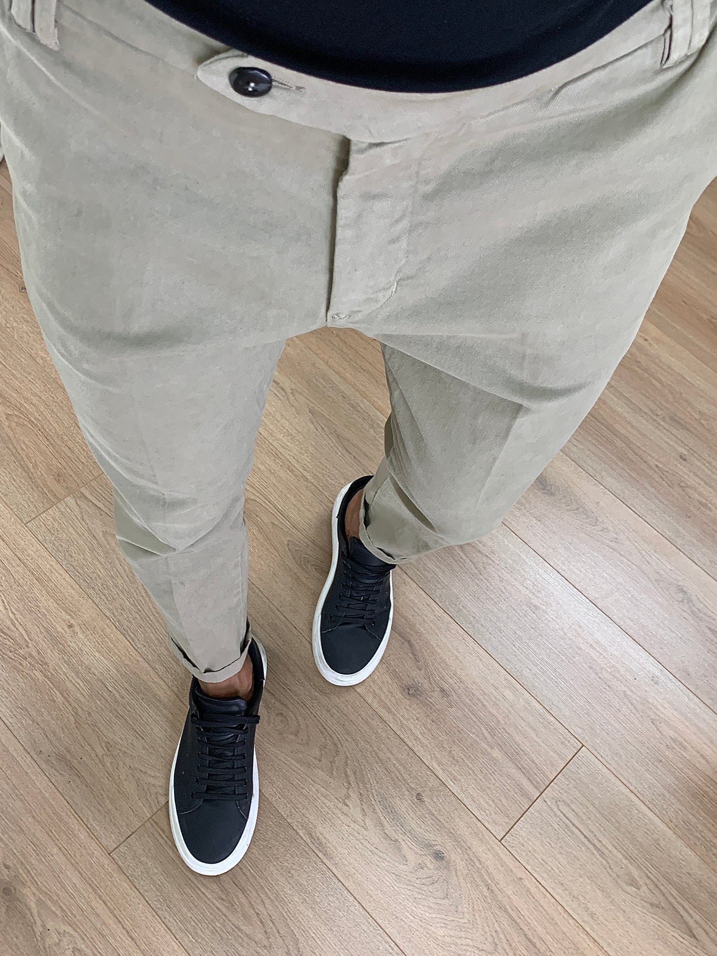 Pantalone/Jeans Innocent con Tasca America e Risvolto col. Beige