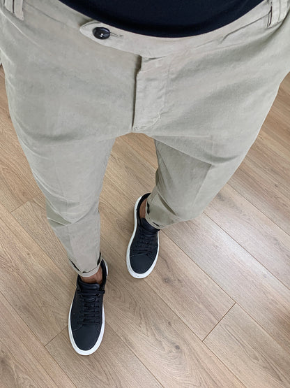 Pantalone/Jeans Innocent con Tasca America e Risvolto col. Beige