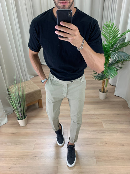 Pantalone/Jeans Innocent con Tasca America e Risvolto col. Beige