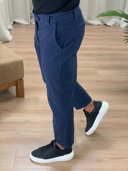 Pantalone/Jeans Innocent con Tasca America e Risvolto col. Blu