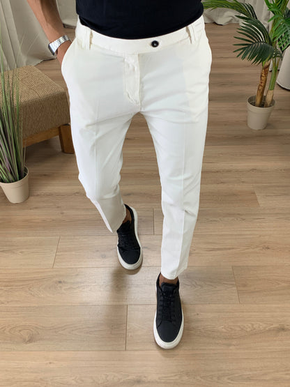 Pantalone/Jeans Innocent con Tasca America e Risvolto col. Panna