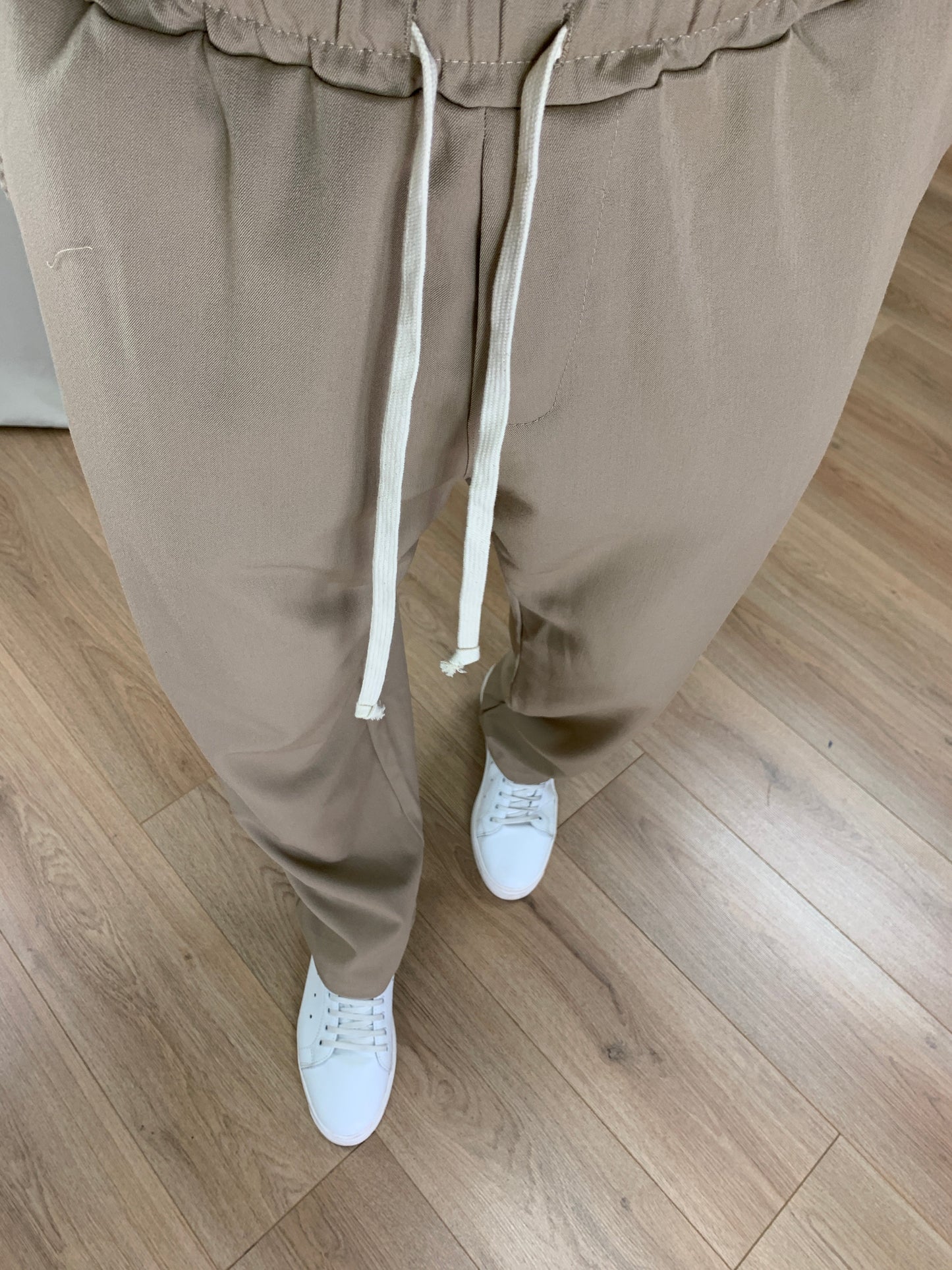 Completo Over 143 Camicia con Zip + Pantalone col. Beige