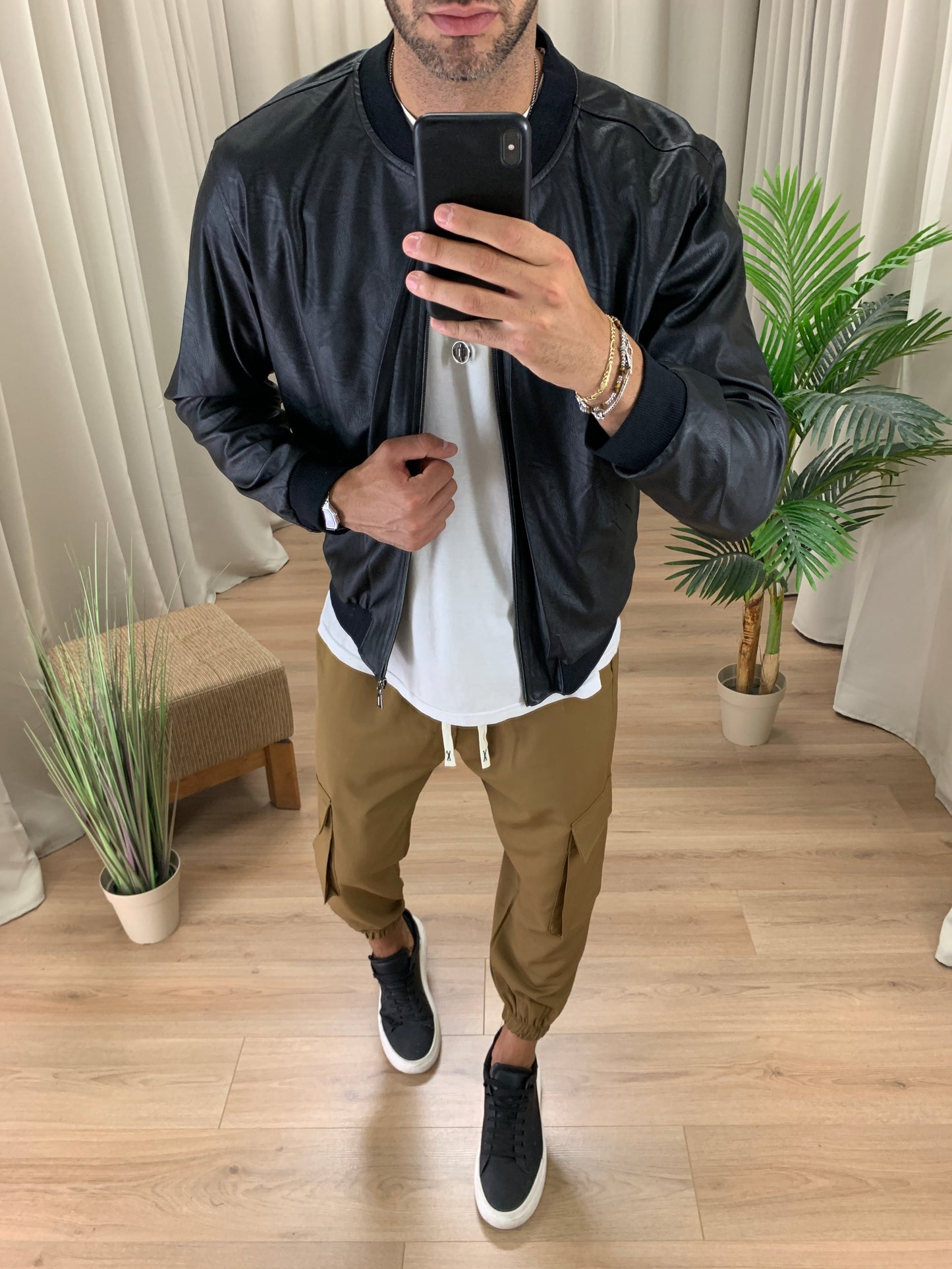 Pantalone Cargo Rug con elastico col. Moro