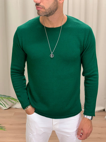 Maglioncino Billy a Taglio Vivo col. Verde Bosco