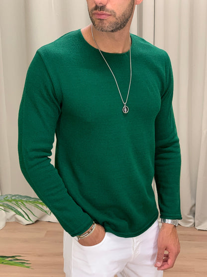 Maglioncino Billy a Taglio Vivo col. Verde Bosco