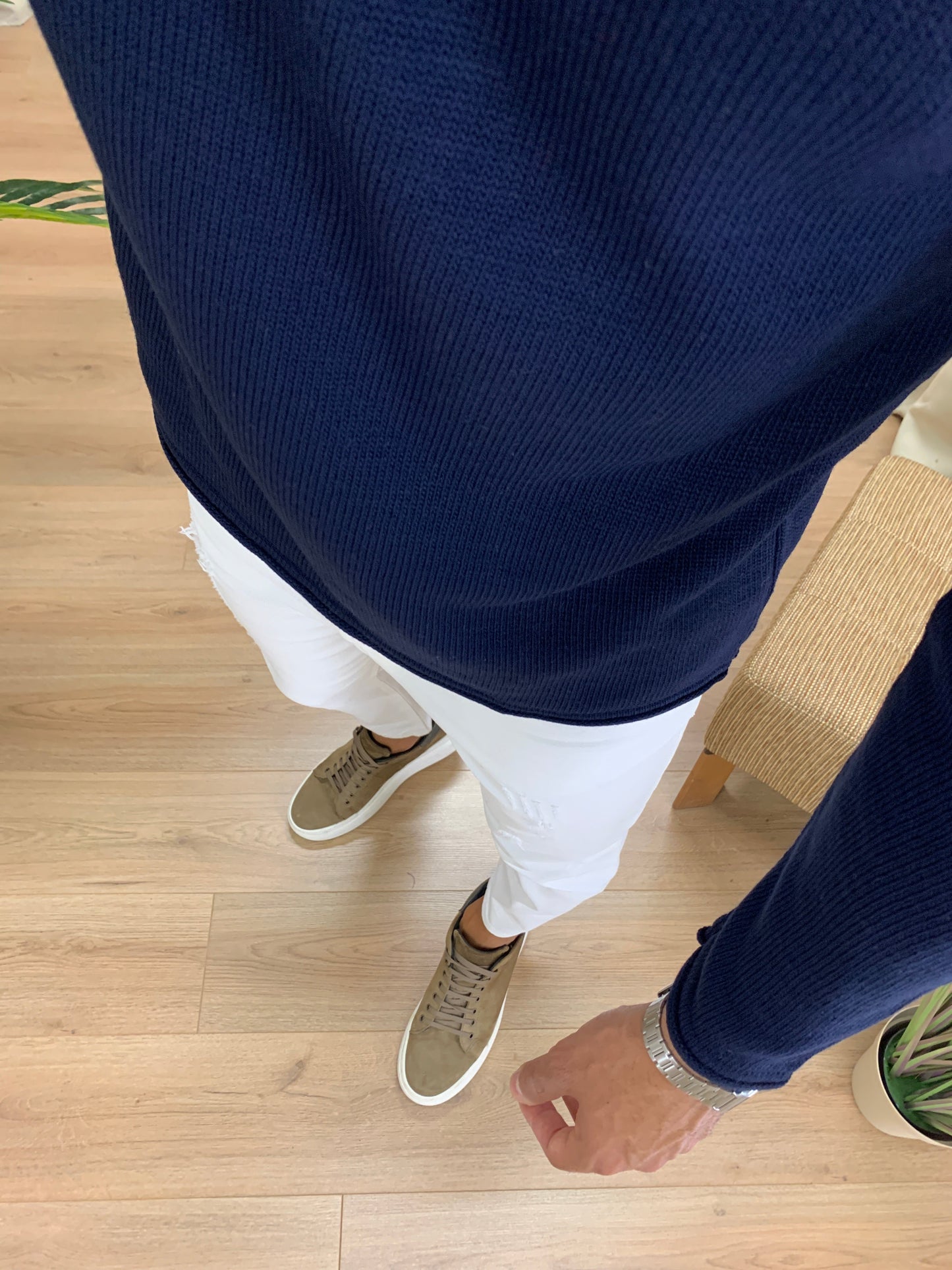 Maglioncino Billy a Taglio Vivo col. Blu Notte