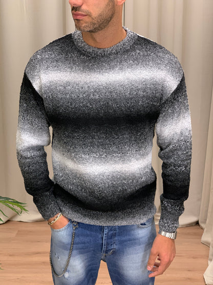 Maglia Murphy sfumata girocollo col. Nero