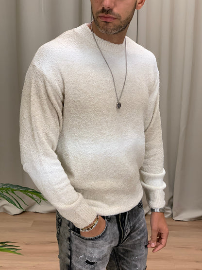 Maglia Murphy sfumata girocollo col. Beige