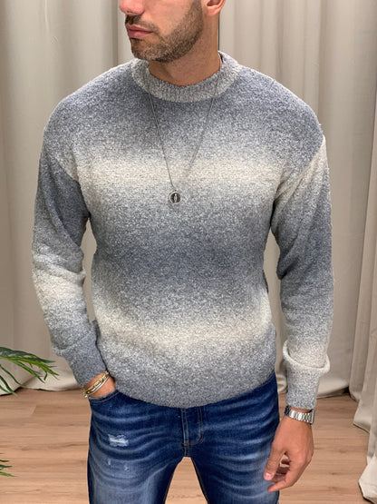 Maglia Murphy sfumata girocollo col. Grigio