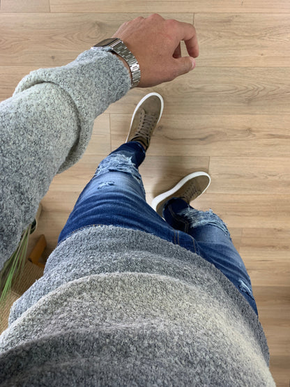 Maglia Murphy sfumata girocollo col. Grigio