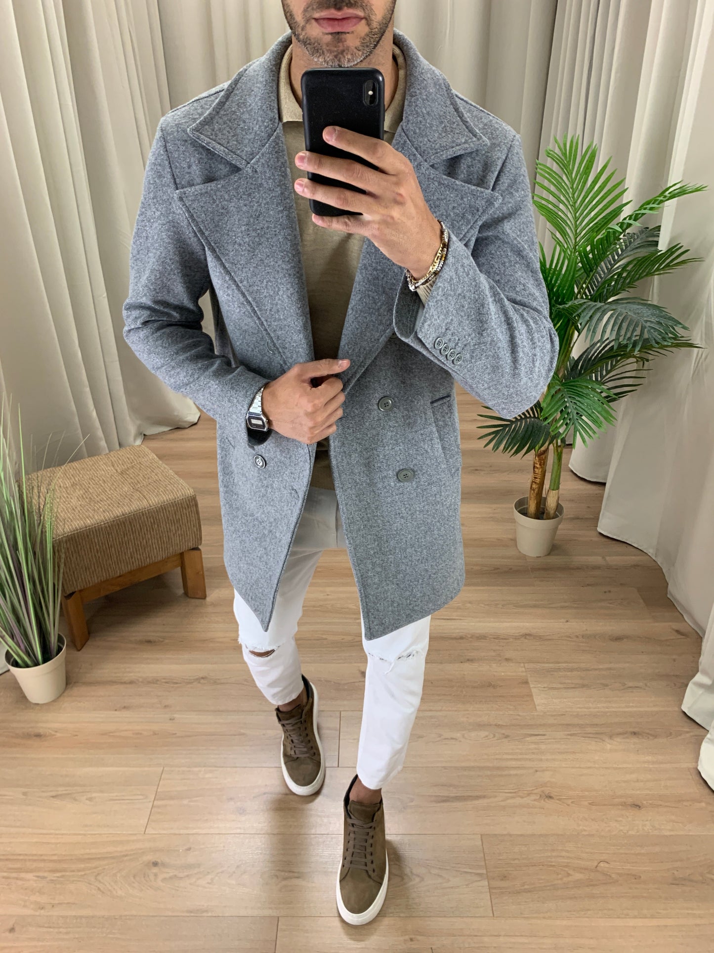 Cappotto Zurigo Doppiopetto col. Grigio