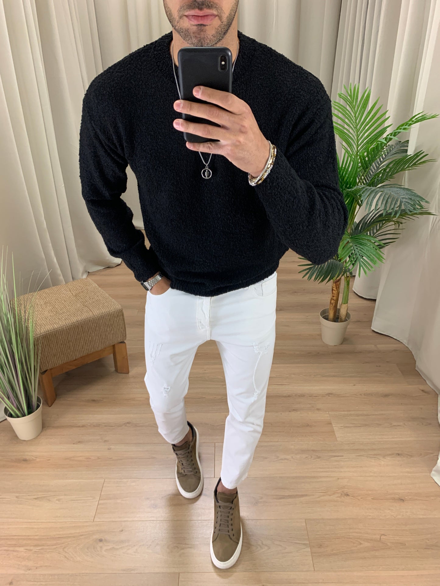 Maglioncino Ciro Lana Cotta col. Nero