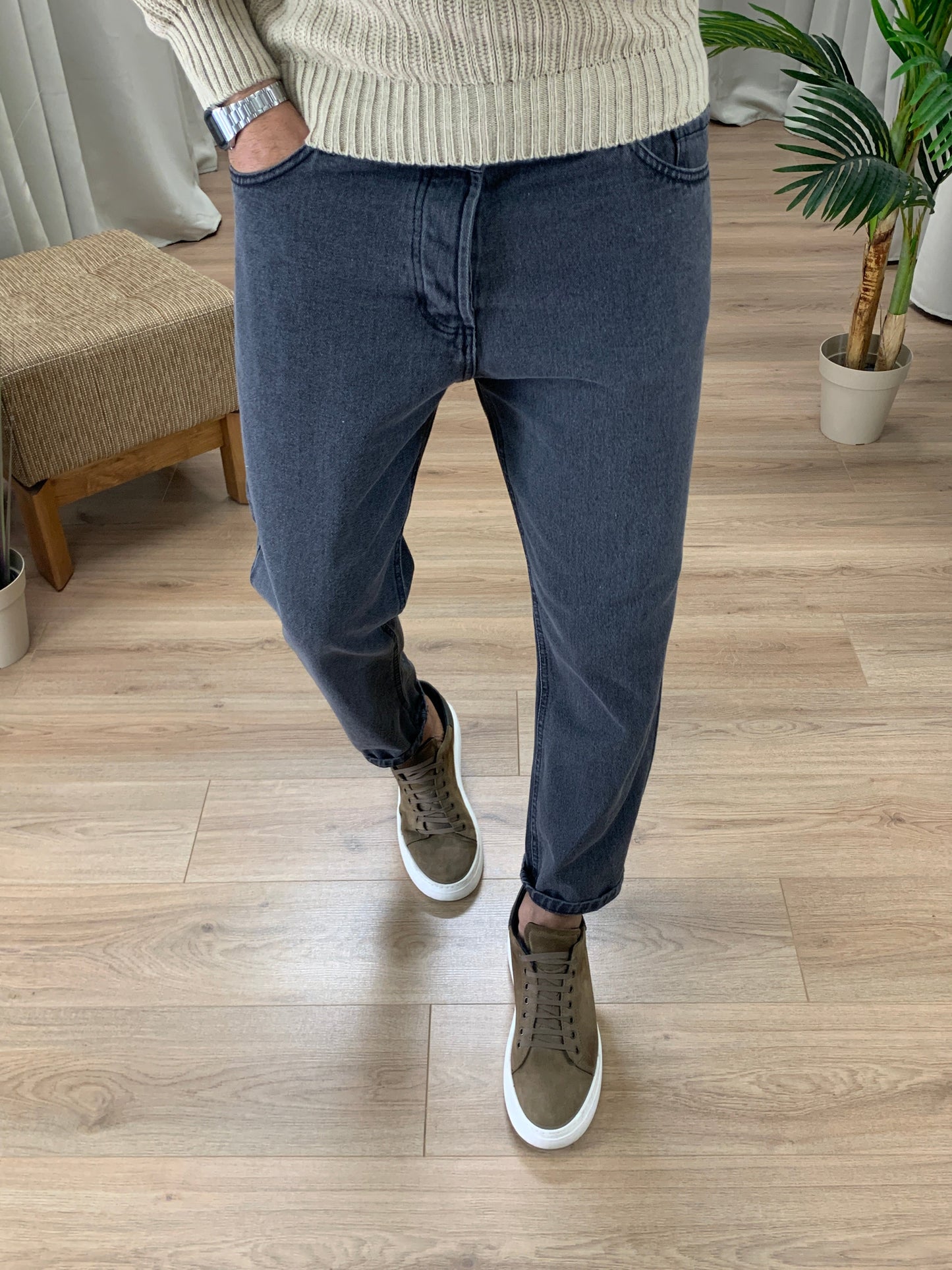 Jeans Baltos Basic Regular Fit col. Antracite