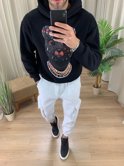 Pantalone Cargo Luiz in Caldo Cotone col. Grigio