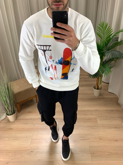 Pantalone Cargo Luiz in Caldo Cotone col. Nero