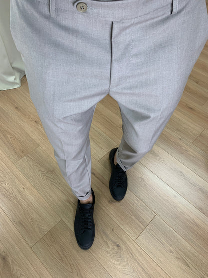 Pantalone Firenze con Risvolto sul Fondo col. Grigio