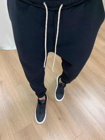 Completo New York Basic con cappuccio col. Nero