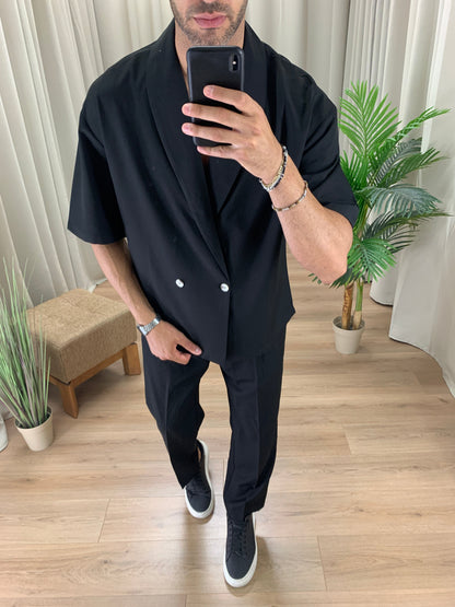 Completo 322 Pantalone + Camicia col. Nero