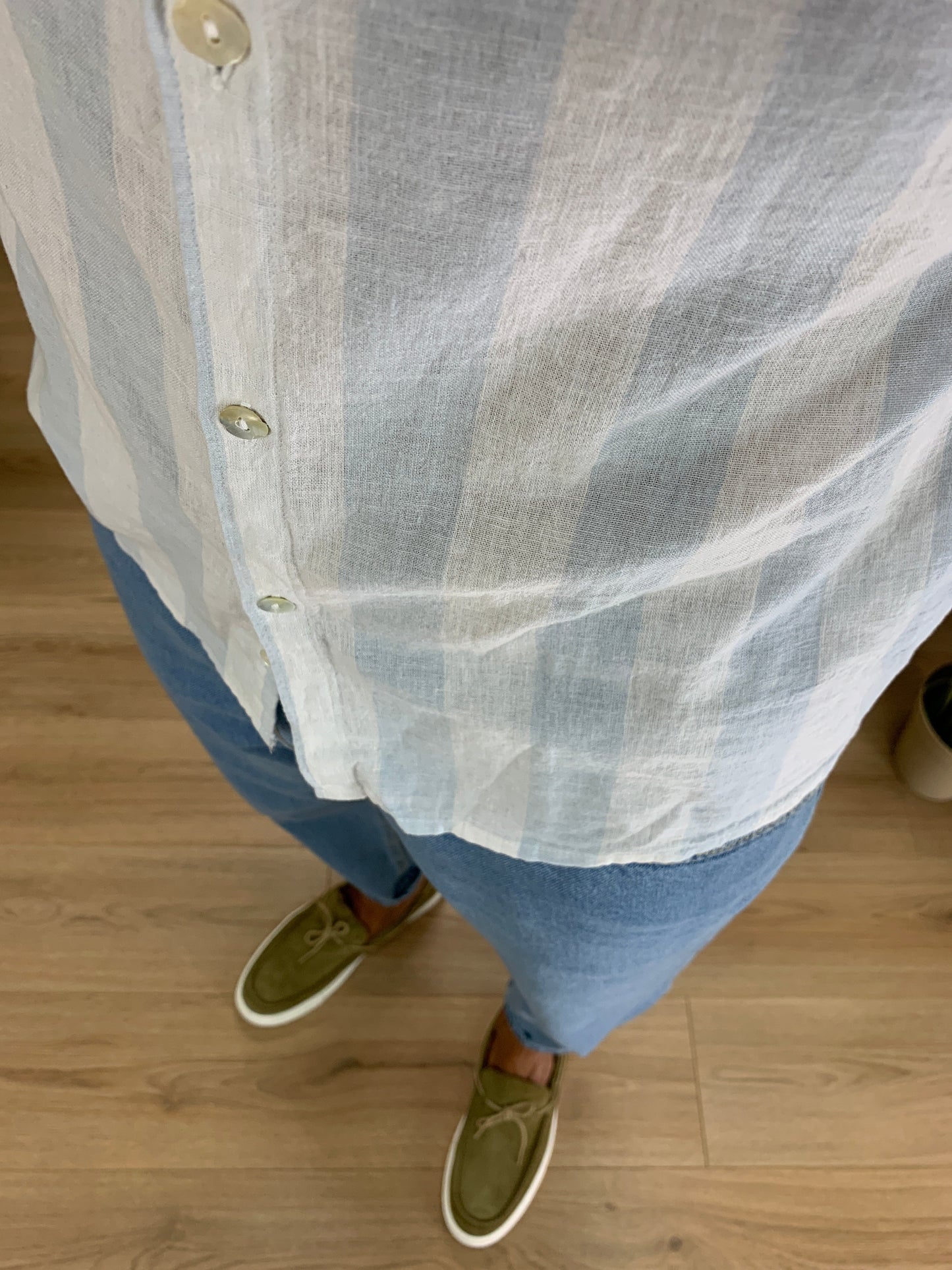 Camicia Ventura in Lino col. Celeste