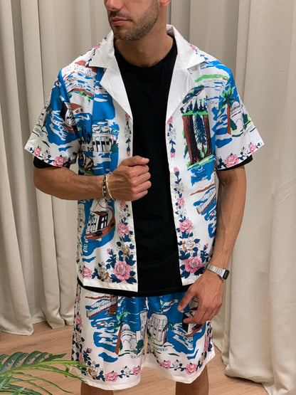 Completo Paradise con Fantasia Bermuda + Camicia col. Bianco