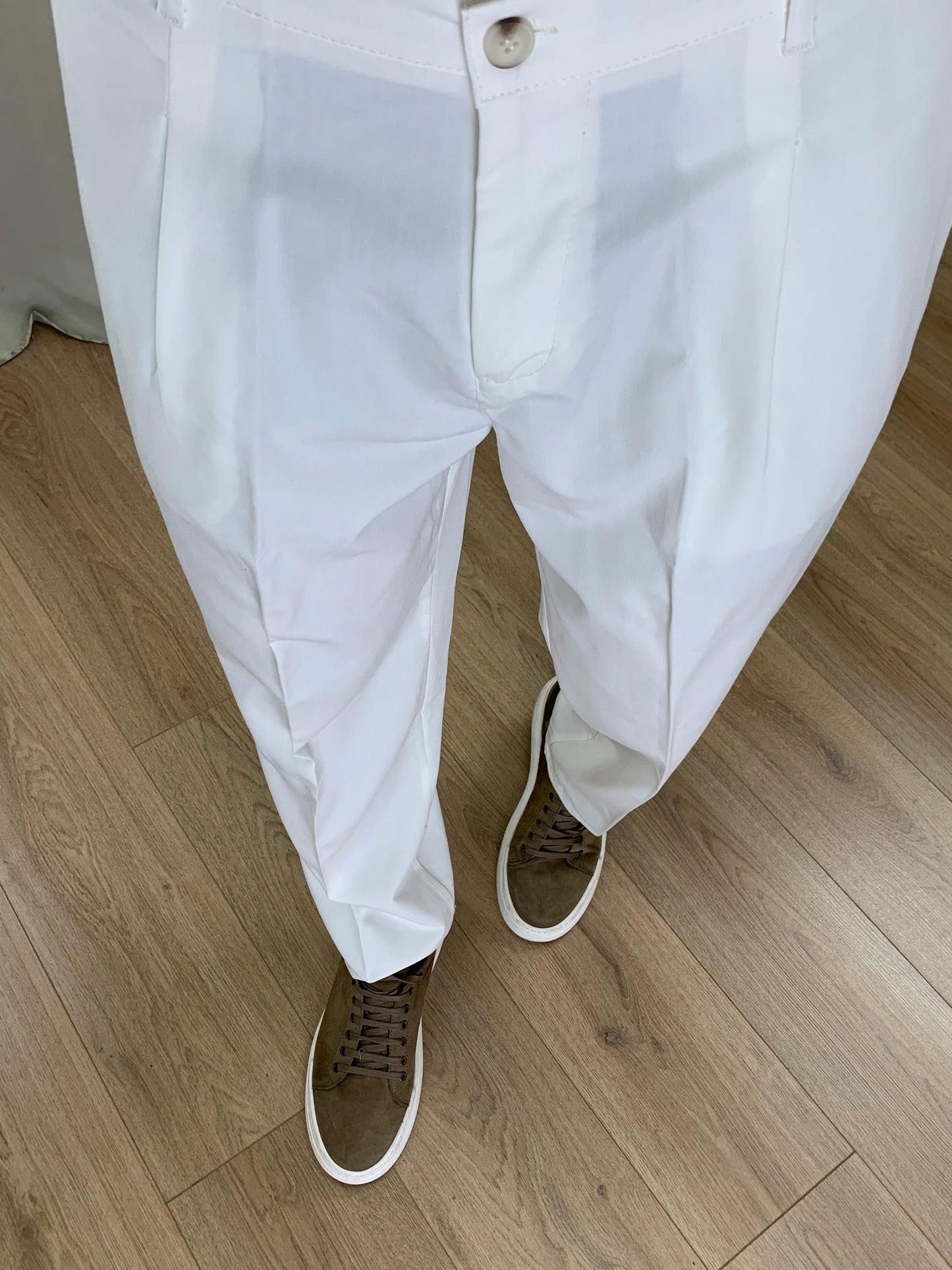 Completo 322 Pantalone + Camicia col. Bianco