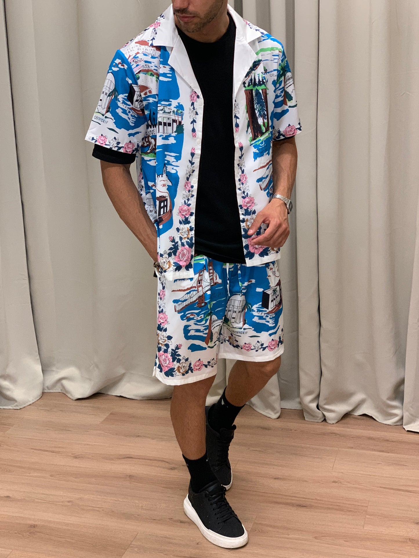 Completo Paradise con Fantasia Bermuda + Camicia col. Bianco