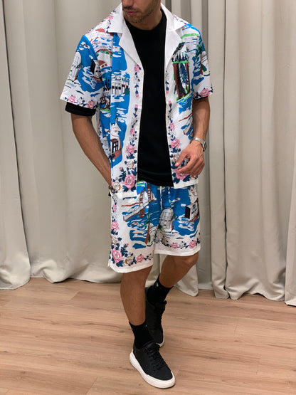 Completo Paradise con Fantasia Bermuda + Camicia col. Bianco