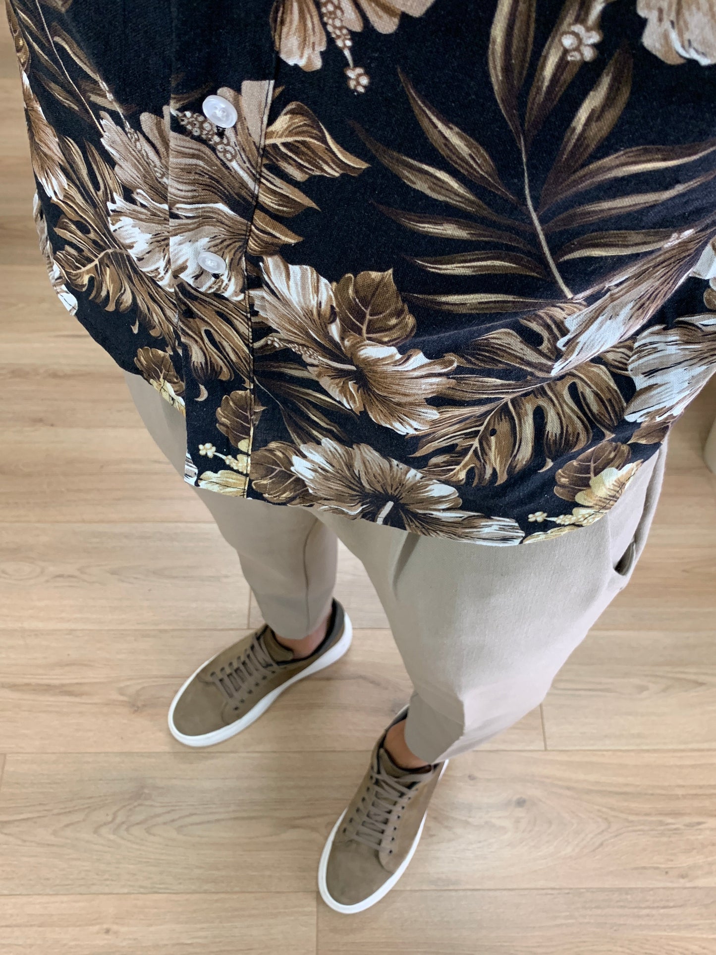 Camicia in Puro Lino Shada Party col. Nero