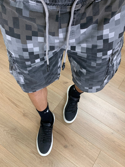 Bermuda Pixel Camo con Tasconi col. Nero