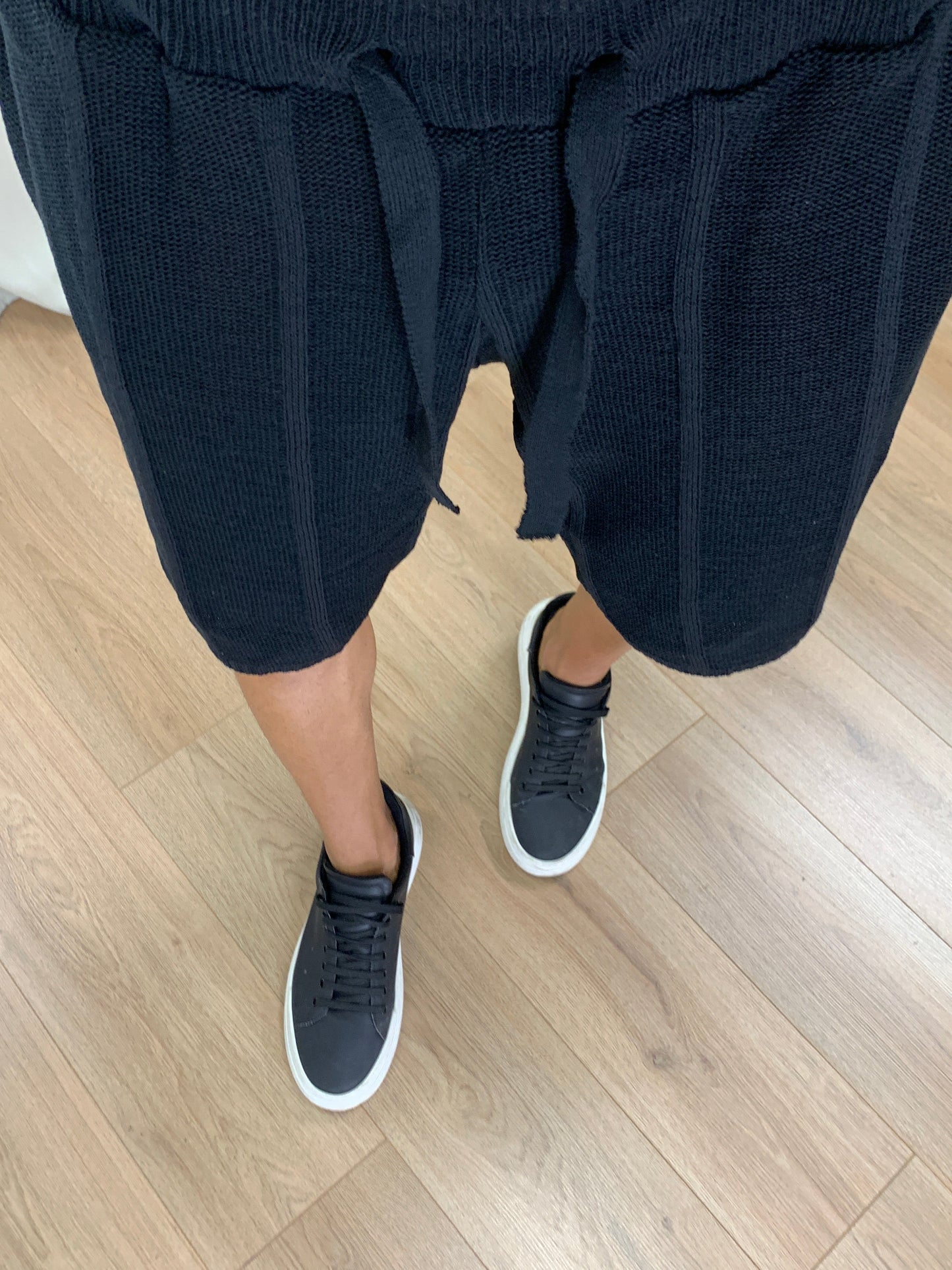 Completo 2511  Polo in Maglia + Bermuda col. Nero