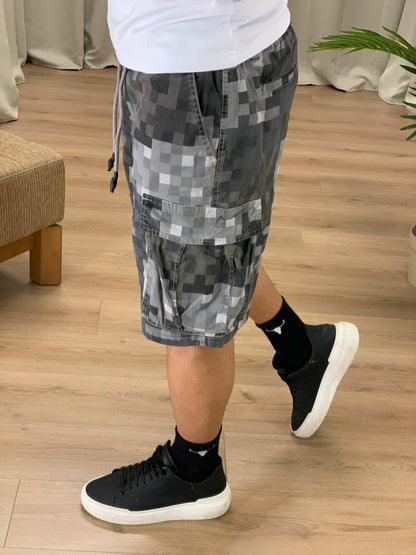 Bermuda Pixel Camo con Tasconi col. Nero