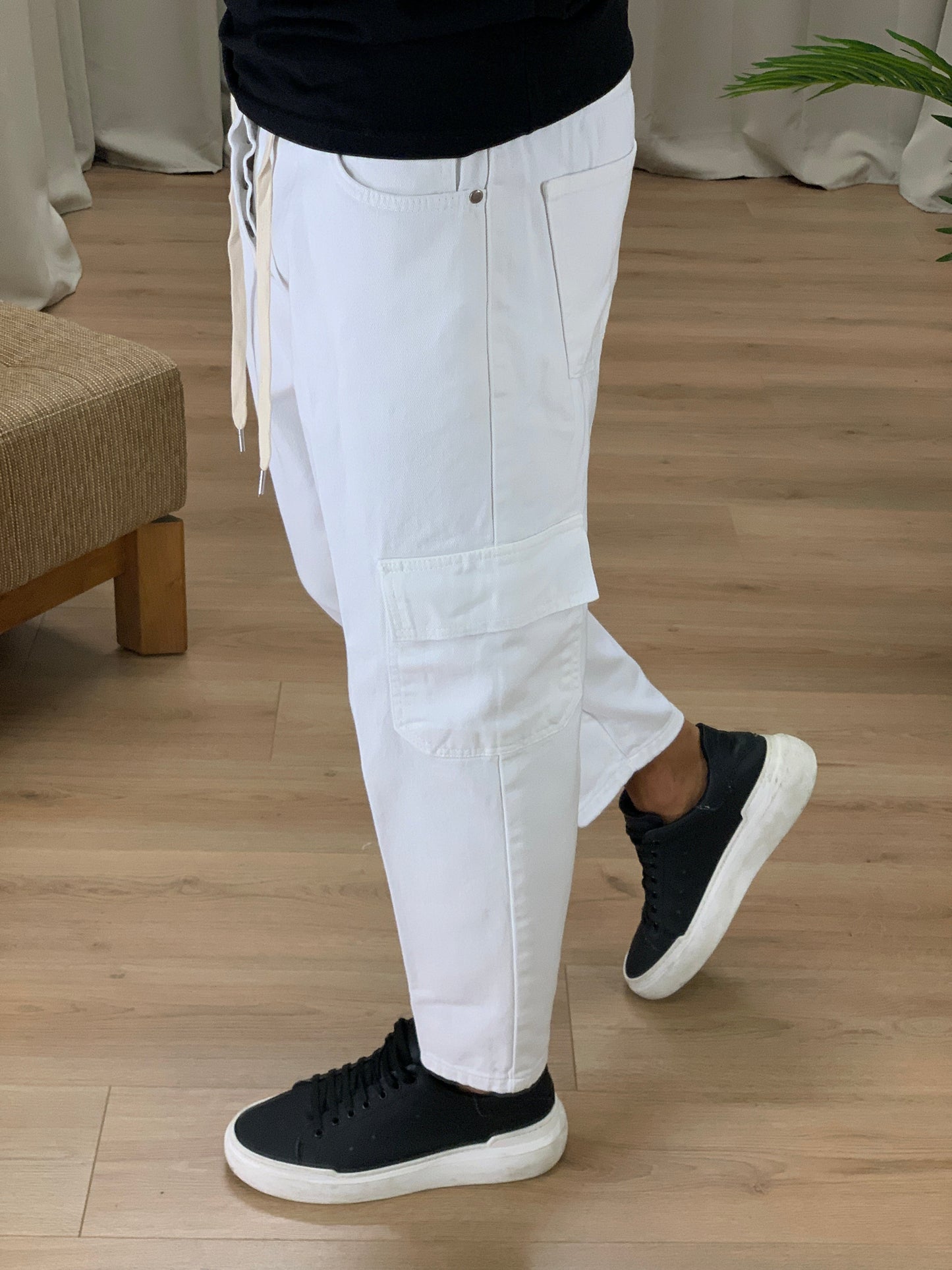 Jeans Poker Cargo col. Bianco