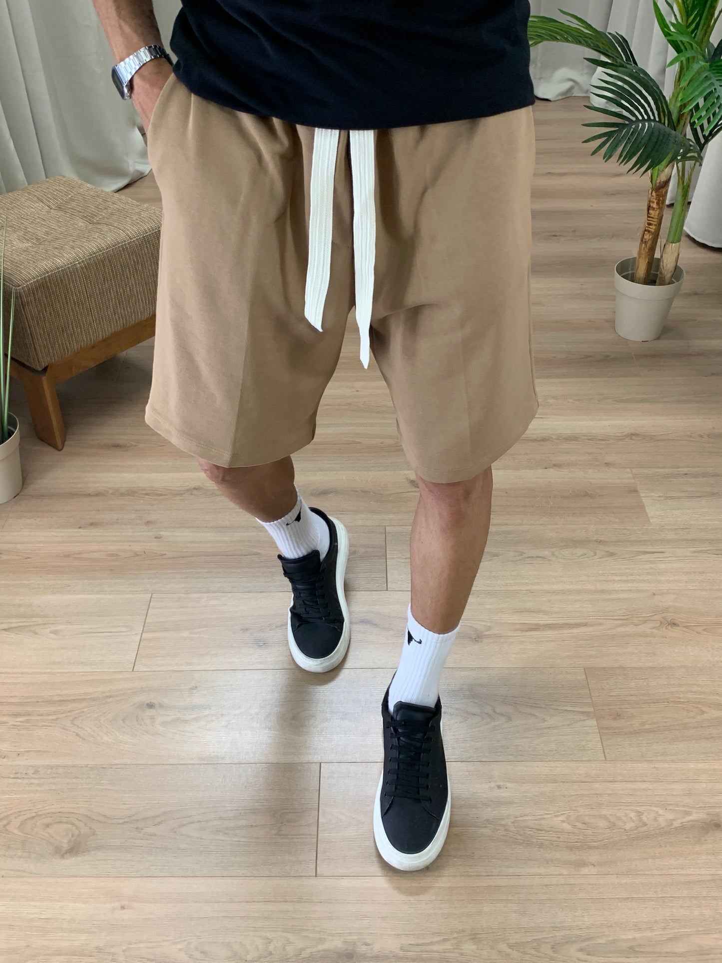 Bermuda Michael in Lino col. Cammello