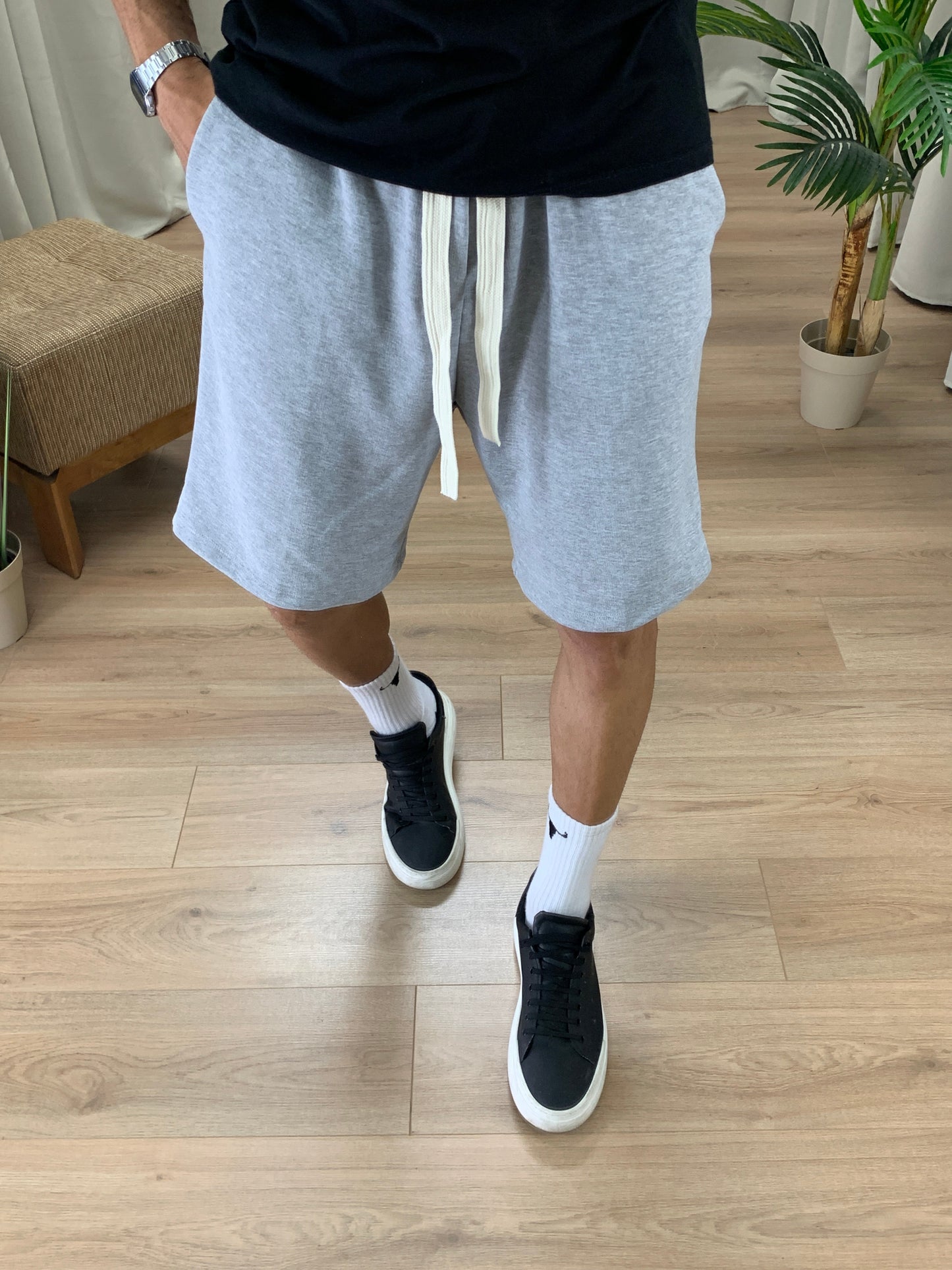 Bermuda Michael in Lino col. Grigio