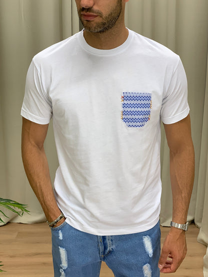 T-shirt Playa con Taschino col. Bianco