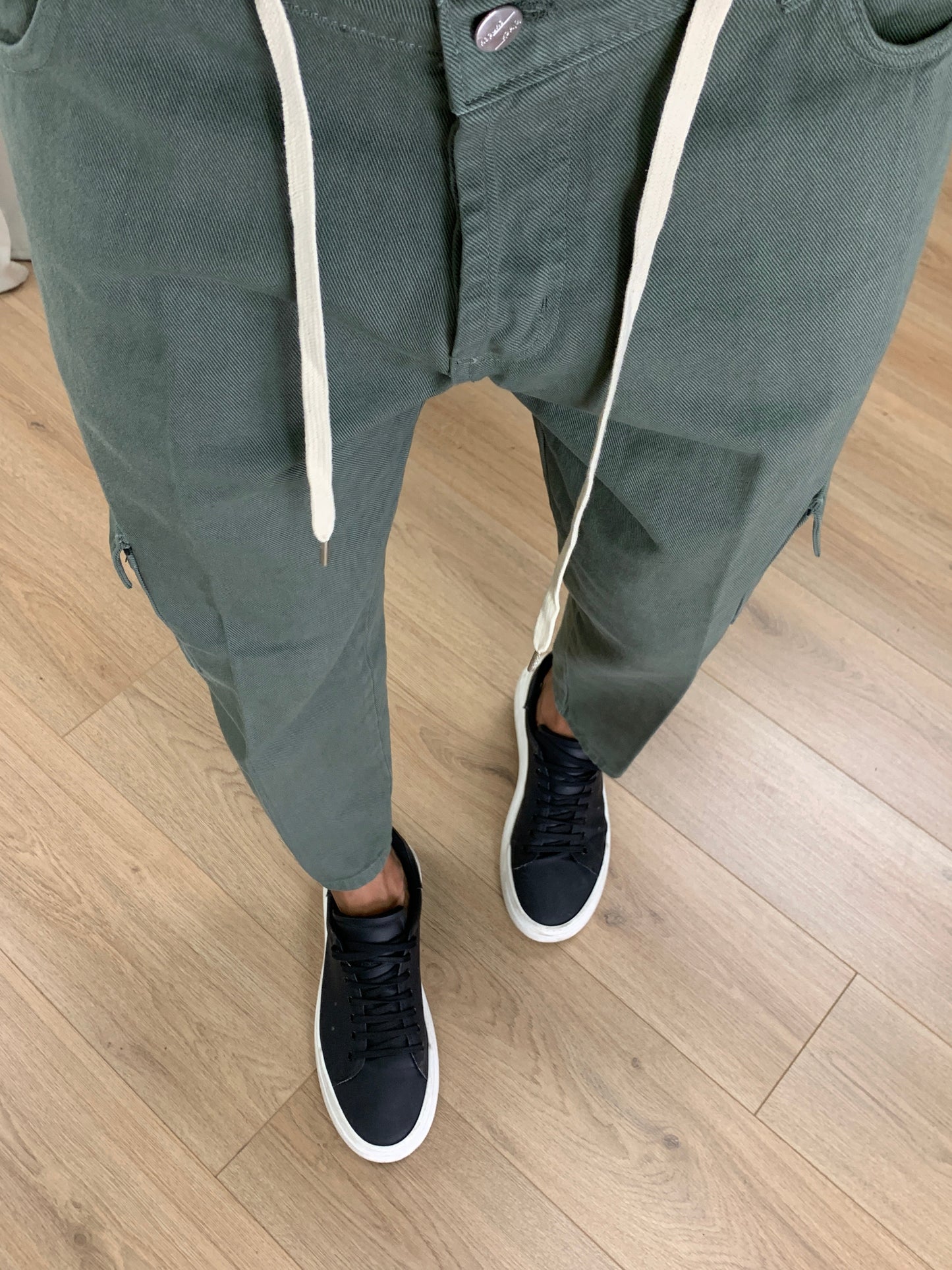 Jeans Poker Cargo col. Verde Militare