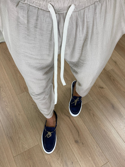 Completo 399 Pantalone + Polo col. Avorio