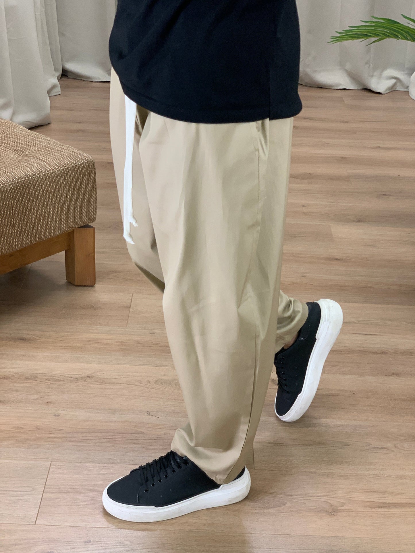 Pantalaccio Balloon con elastico in Vita col. Beige