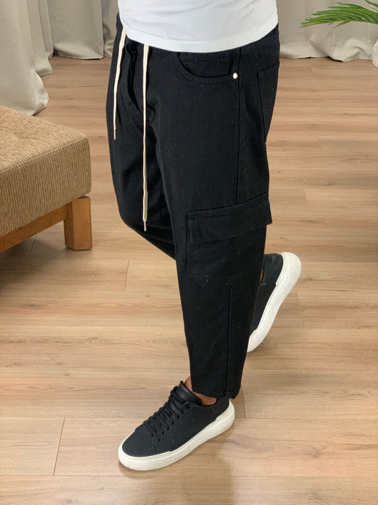 Jeans Poker cargo col. Nero