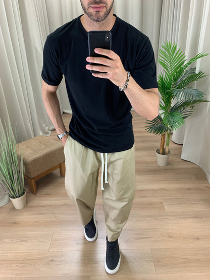 Pantalaccio Balloon con elastico in Vita col. Beige