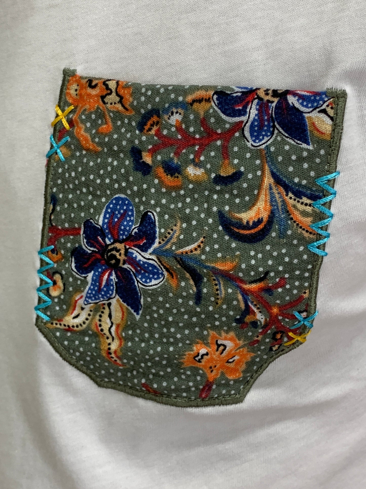 T-shirt Positano con Taschino col. Panna