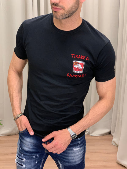 T-shirt Campari con Ricamo col. Nero