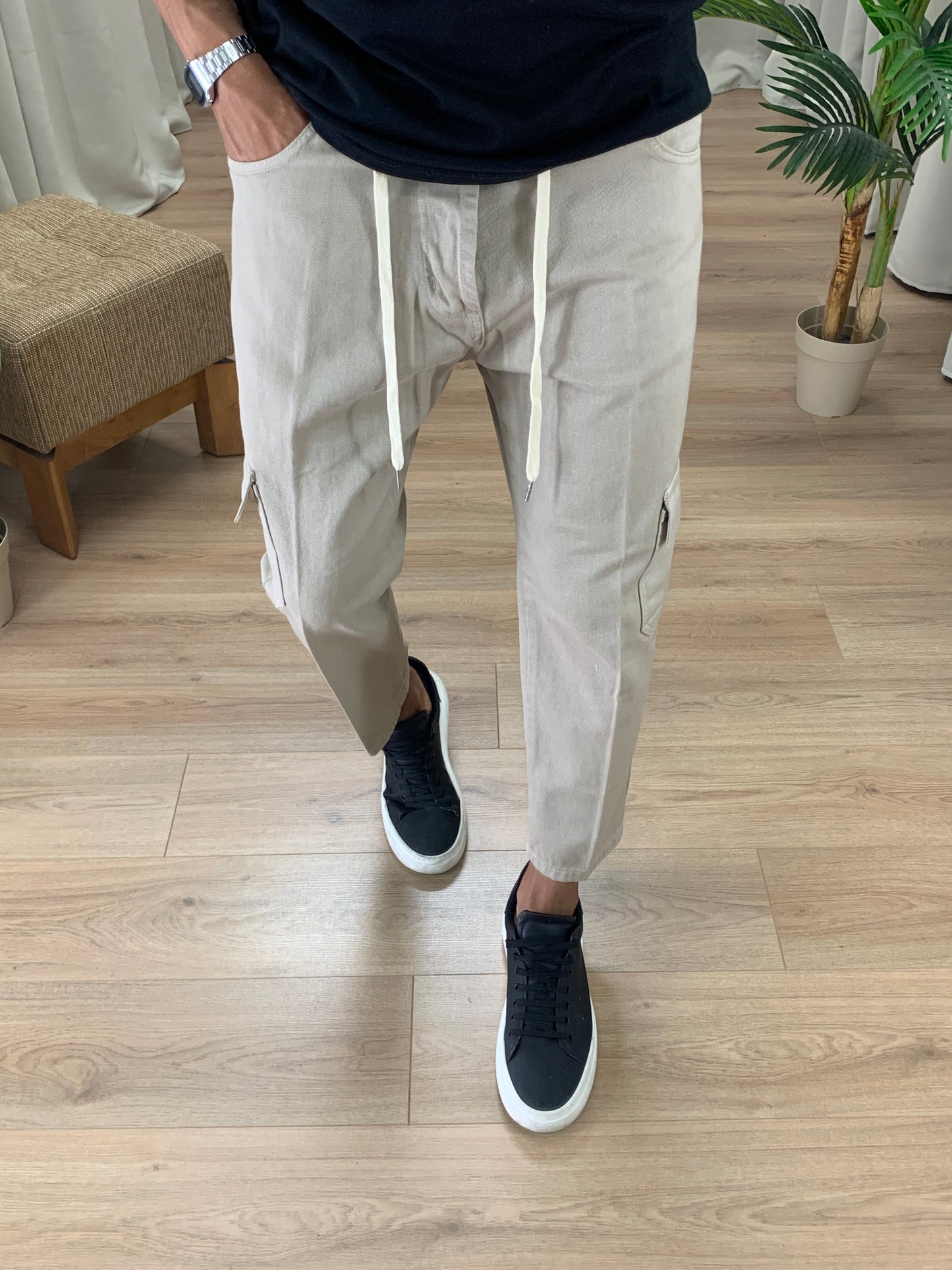 Jeans Poker Cargo col. Beige