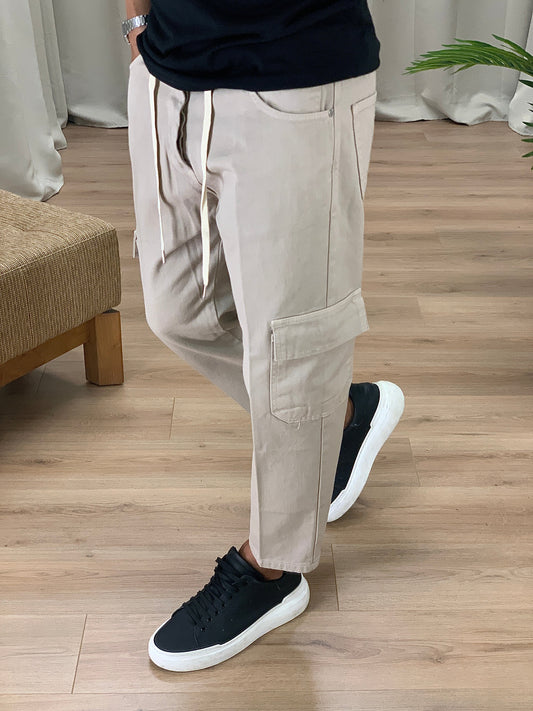 Jeans Poker Cargo col. Beige