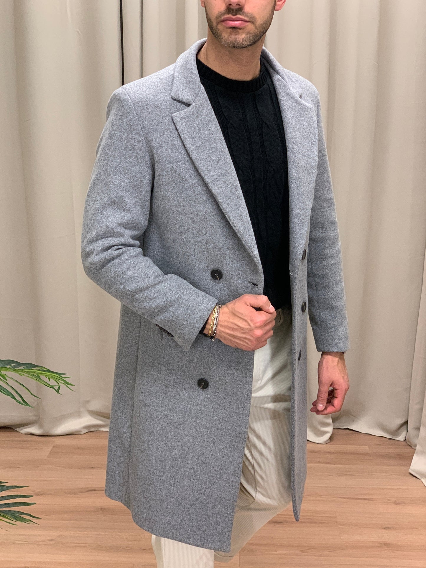 Cappotto Doppiopetto Bruxelles col. Grigio