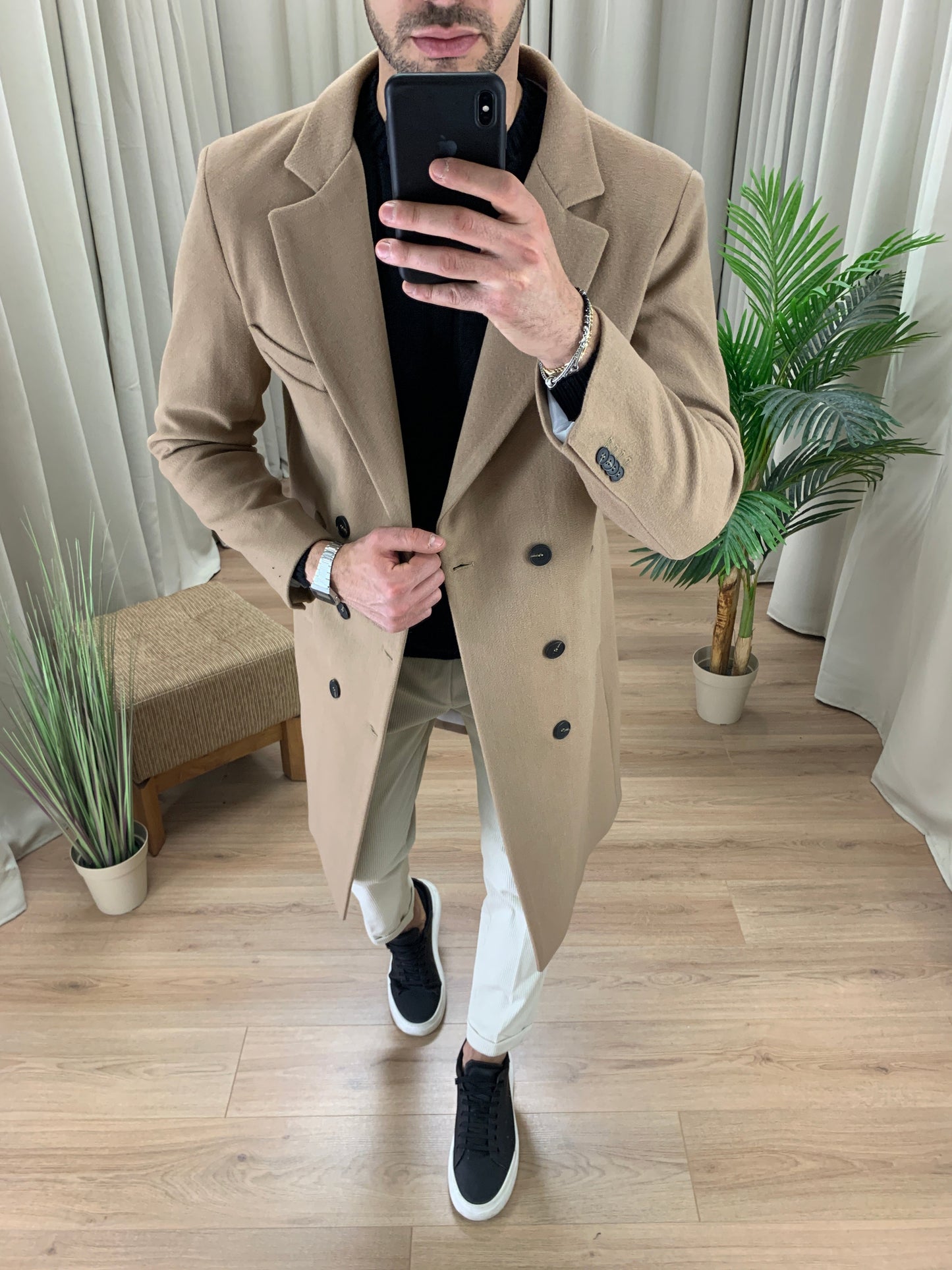 Cappotto Doppiopetto Bruxelles col. Cammello