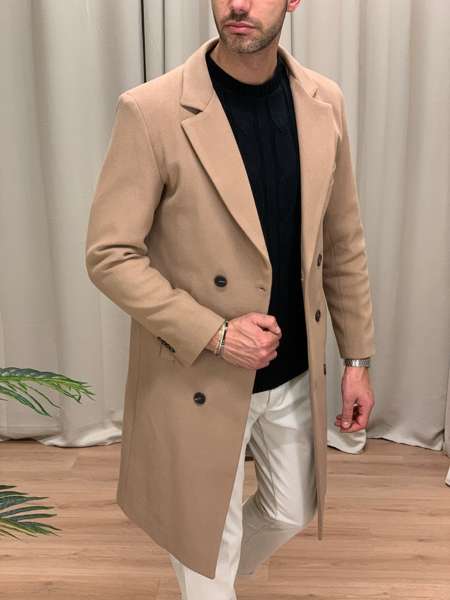 Cappotto Doppiopetto Bruxelles col. Cammello